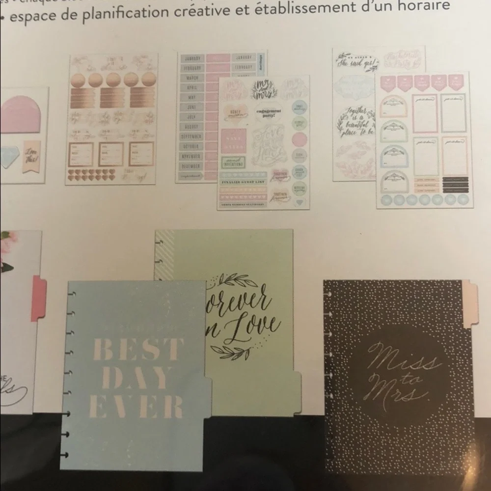 The Happy Planner / Wedding Planner Accessories